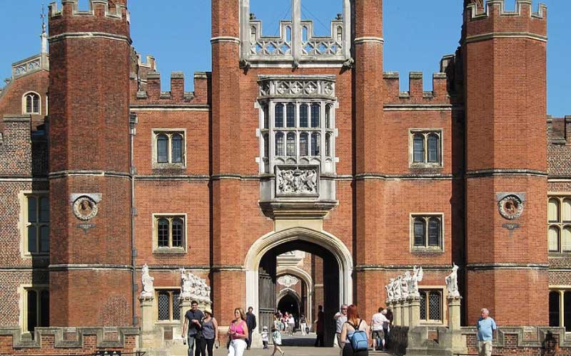 Hampton Court Palace exterior - Tudor and Baroque architecture