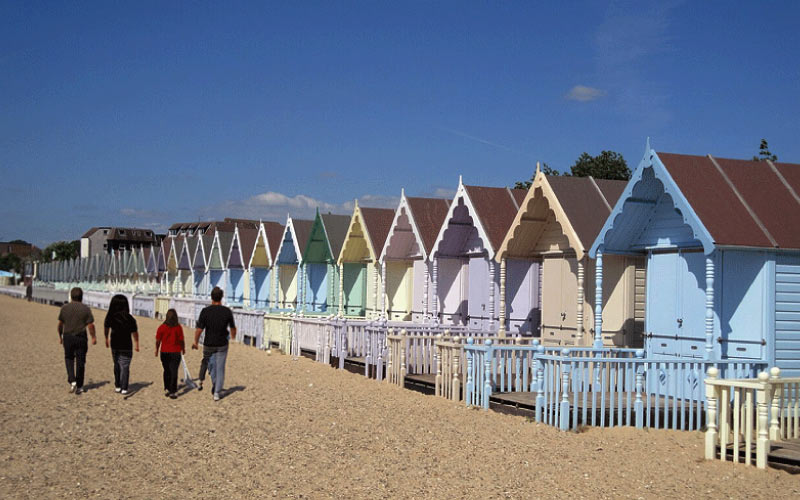 Scenic view of Mersea Island beach during a peaceful day out