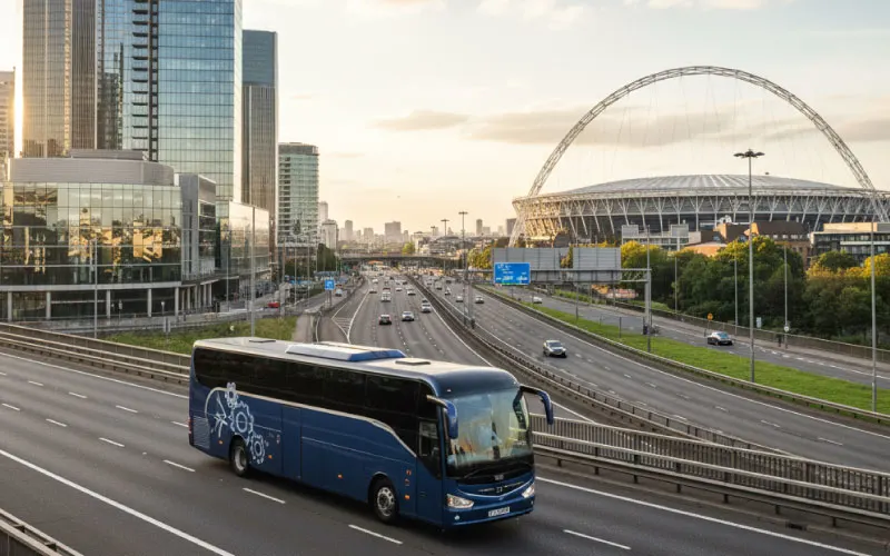From Canary Wharf to Wembley: Corporate Coach Hire That Moves With Your Brand